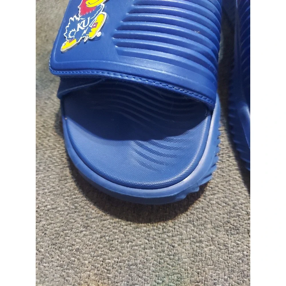 ADIDAS Mens ALPHABOUNCE 2.0 Kansas Jayhawks  Sandals Slides Sz. 9 Royal Blue